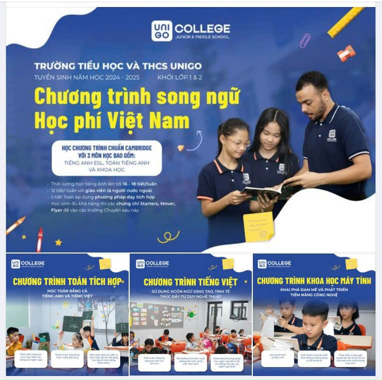 TRẢI NGHIỆM CHƯƠNG TRÌNH HỌC SONG NGỮ VỚI MỨC HỌC PHÍ VIỆT NAM